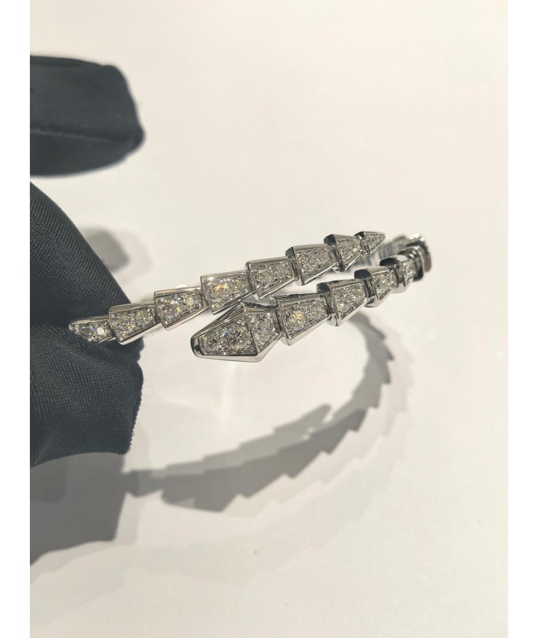 BVLGARI Серебрянный браслет из белого золота, фото 4