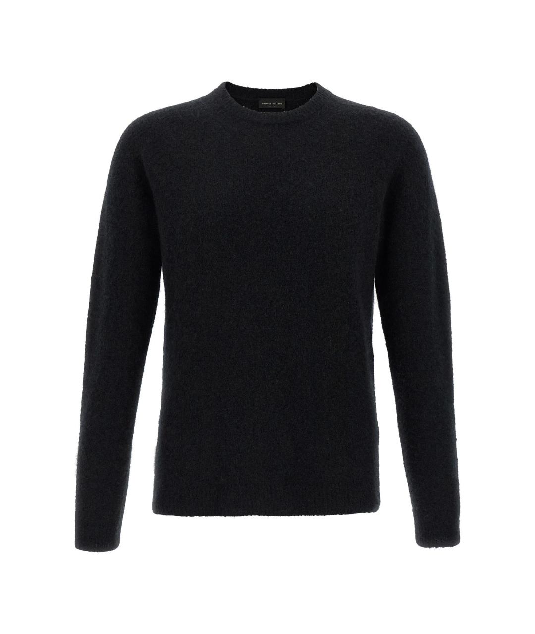 ROBERTO COLLINA Черный кашемировый джемпер / свитер, фото 1