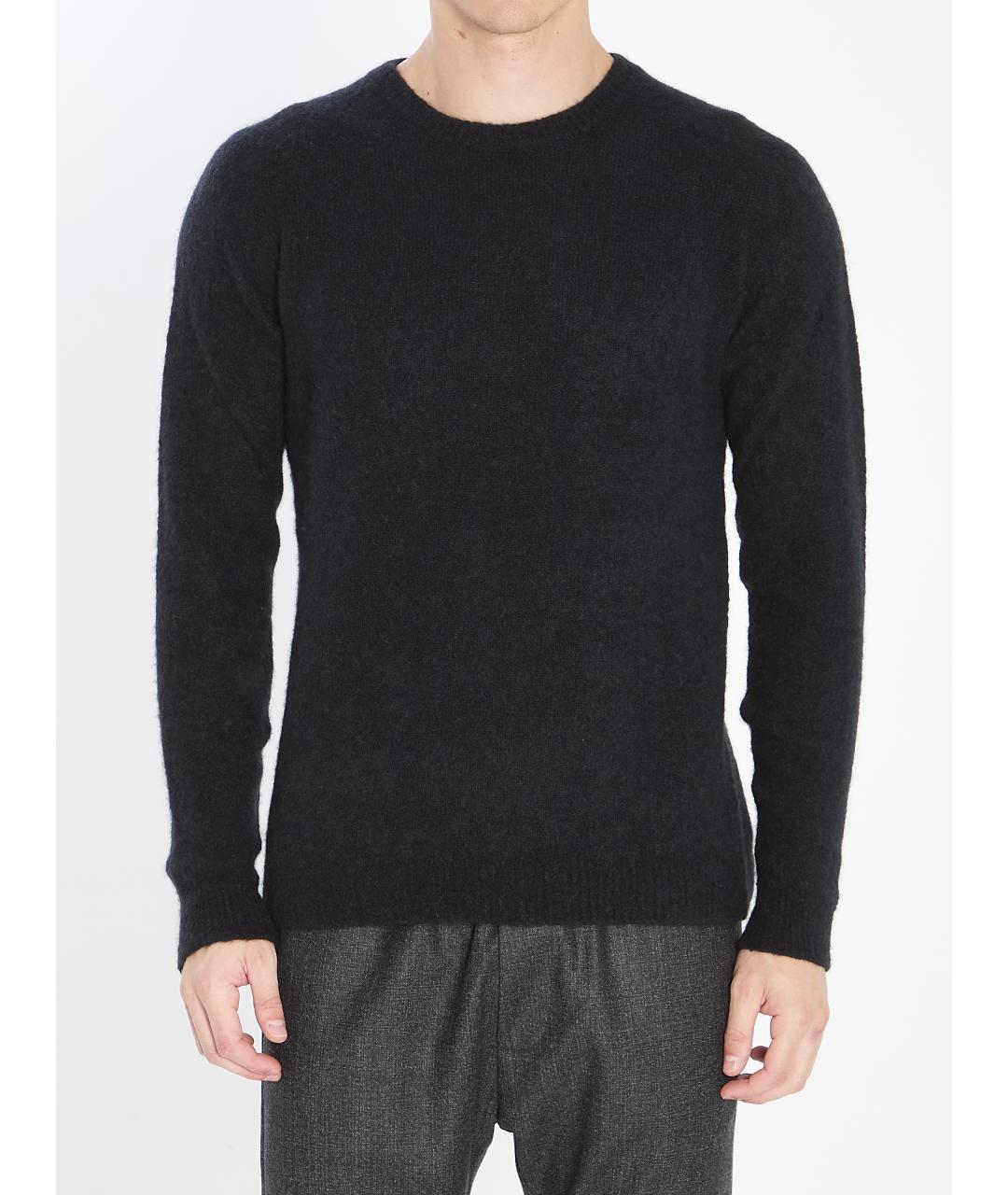 ROBERTO COLLINA Черный кашемировый джемпер / свитер, фото 2