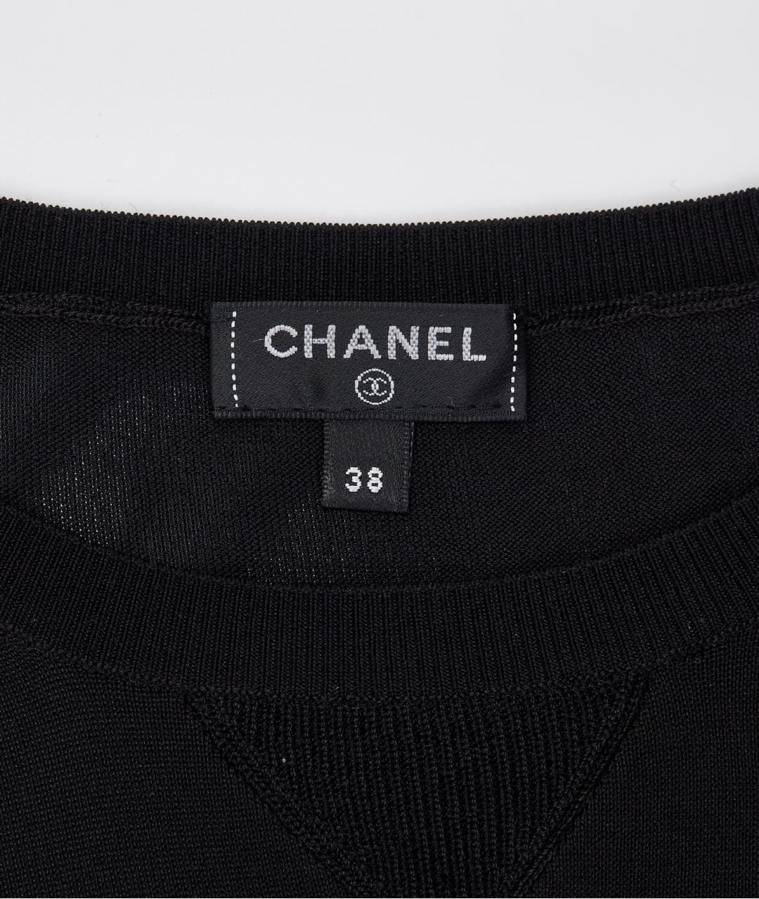 CHANEL Черный вискозный костюм с юбками, фото 4