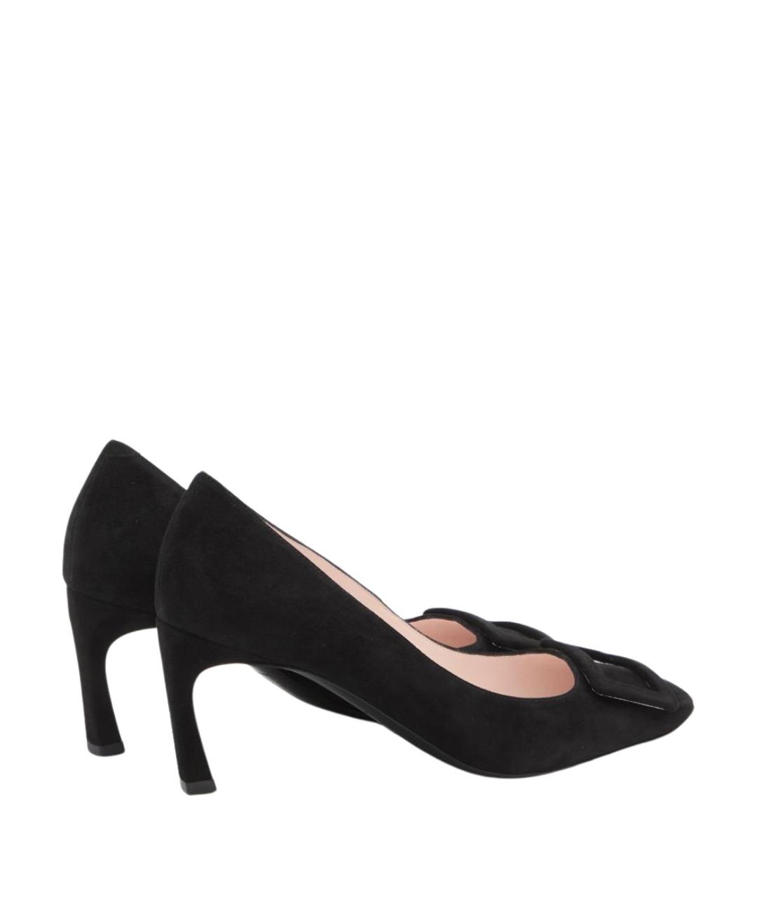 ROGER VIVIER Черные кожаные туфли, фото 3