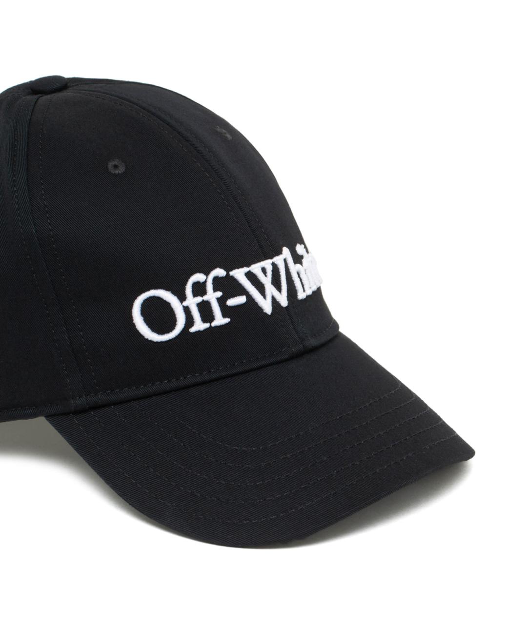 OFF-WHITE Черная хлопковая кепка/бейсболка, фото 2