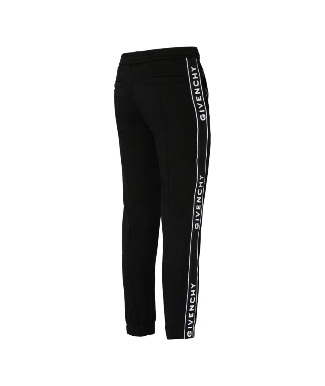 GIVENCHY Черные полиамидовые повседневные брюки, фото 3