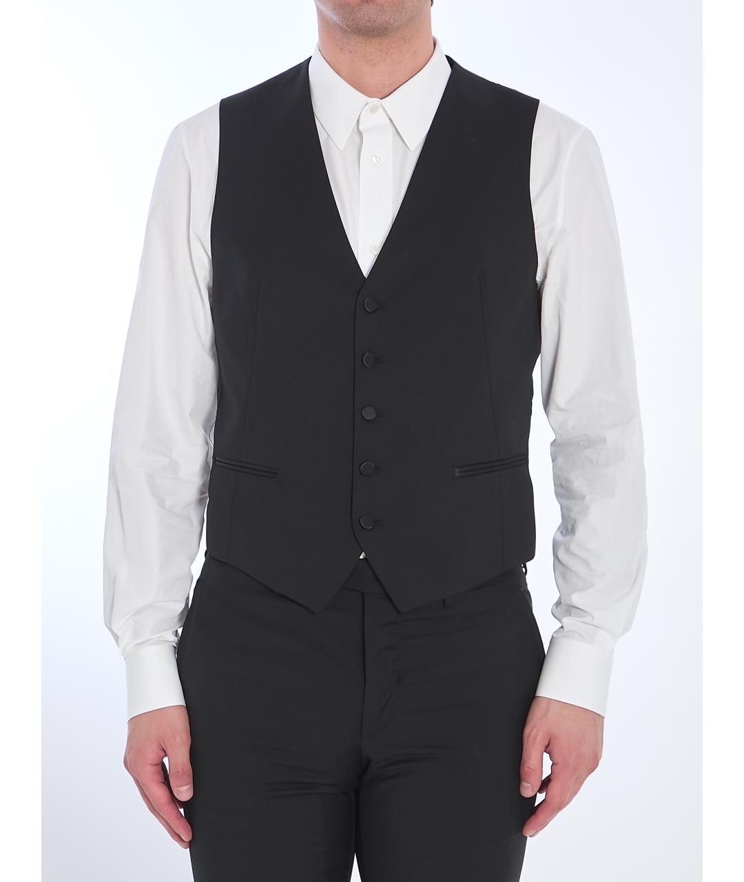 TAGLIATORE Черная вискозная жилетка, фото 2