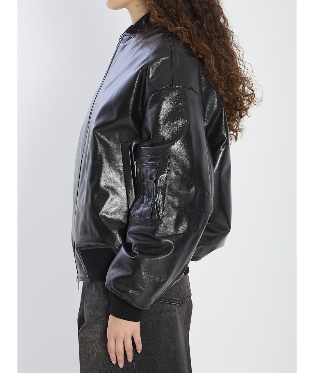 SALVATORE SANTORO Черная кожаная куртка, фото 3