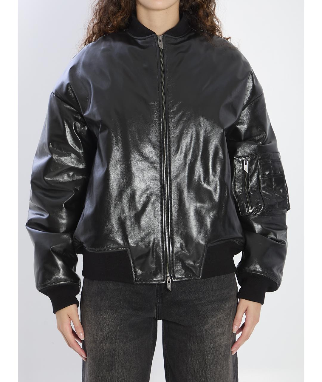 SALVATORE SANTORO Черная кожаная куртка, фото 5