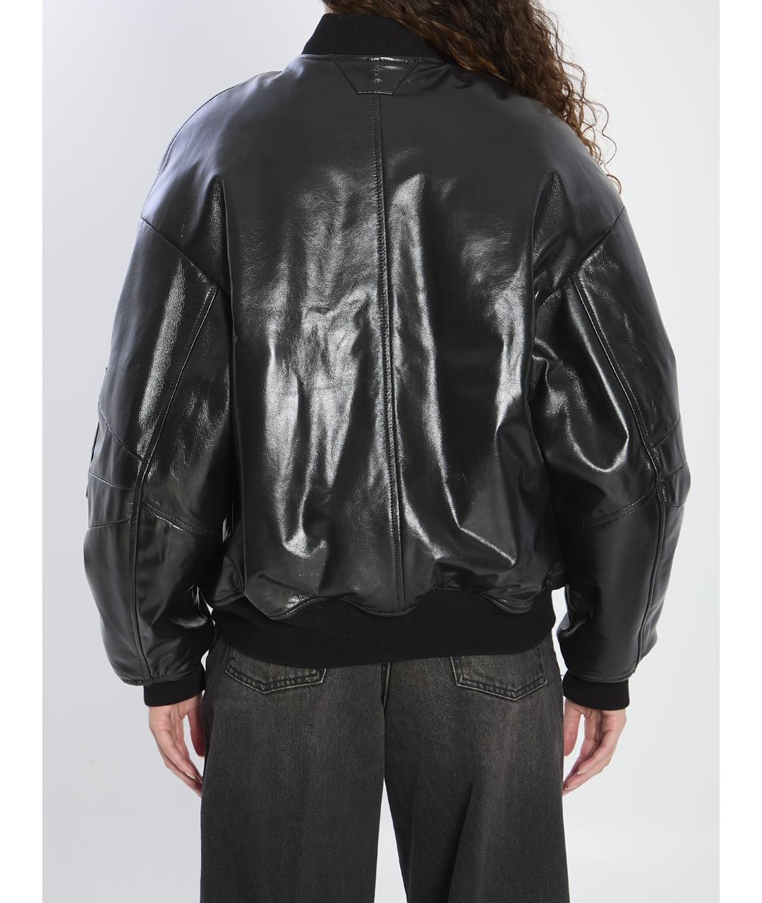 SALVATORE SANTORO Черная кожаная куртка, фото 4