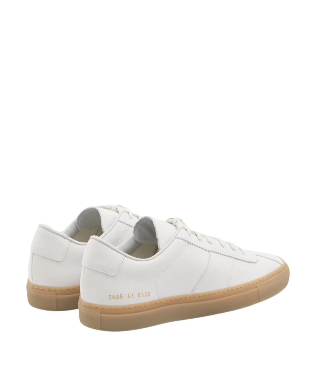 COMMON PROJECTS Белые кожаные низкие кроссовки / кеды, фото 3