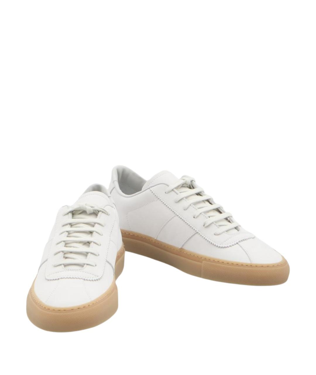 COMMON PROJECTS Белые кожаные низкие кроссовки / кеды, фото 5