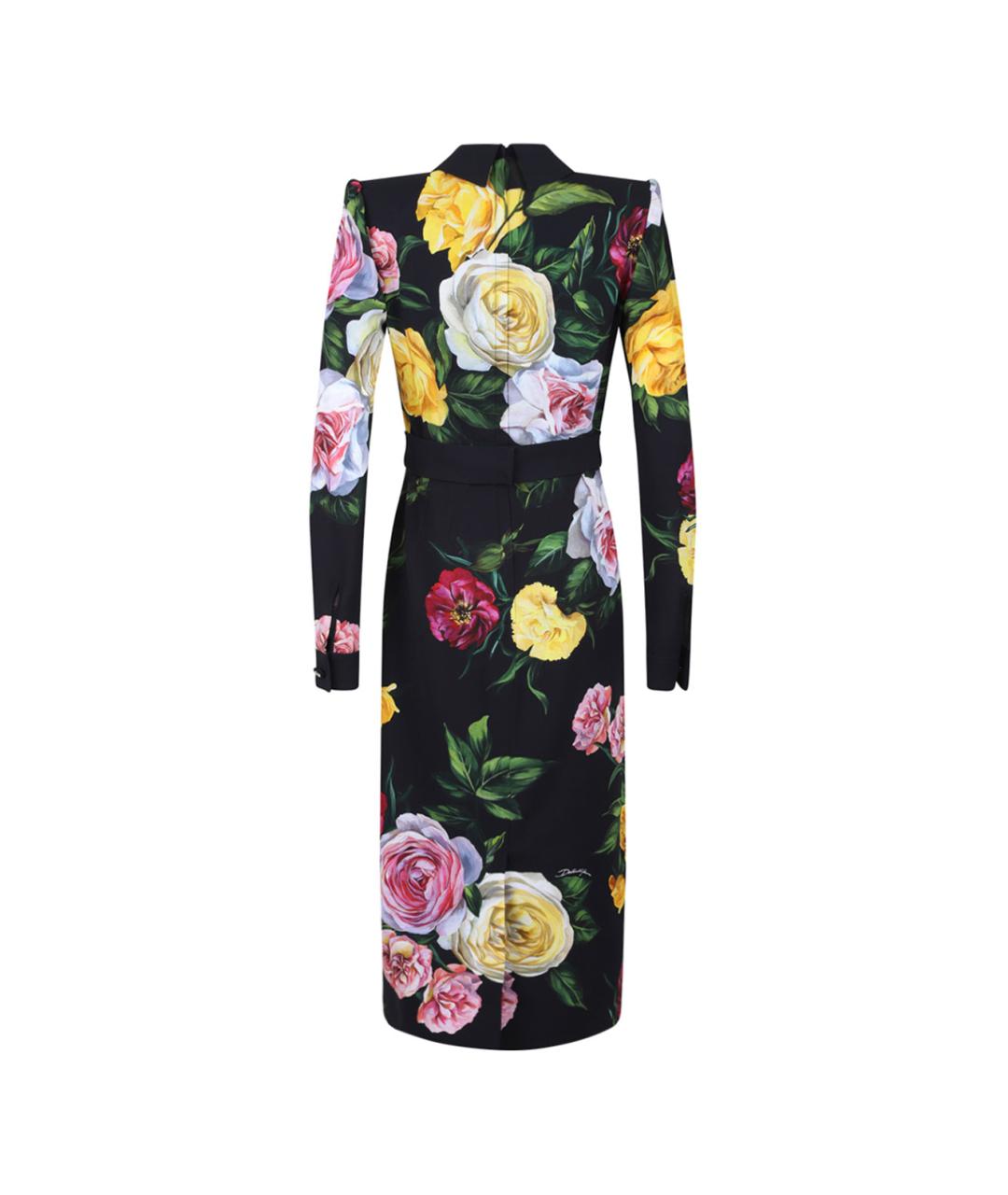 DOLCE&GABBANA Мульти вискозное повседневное платье, фото 2