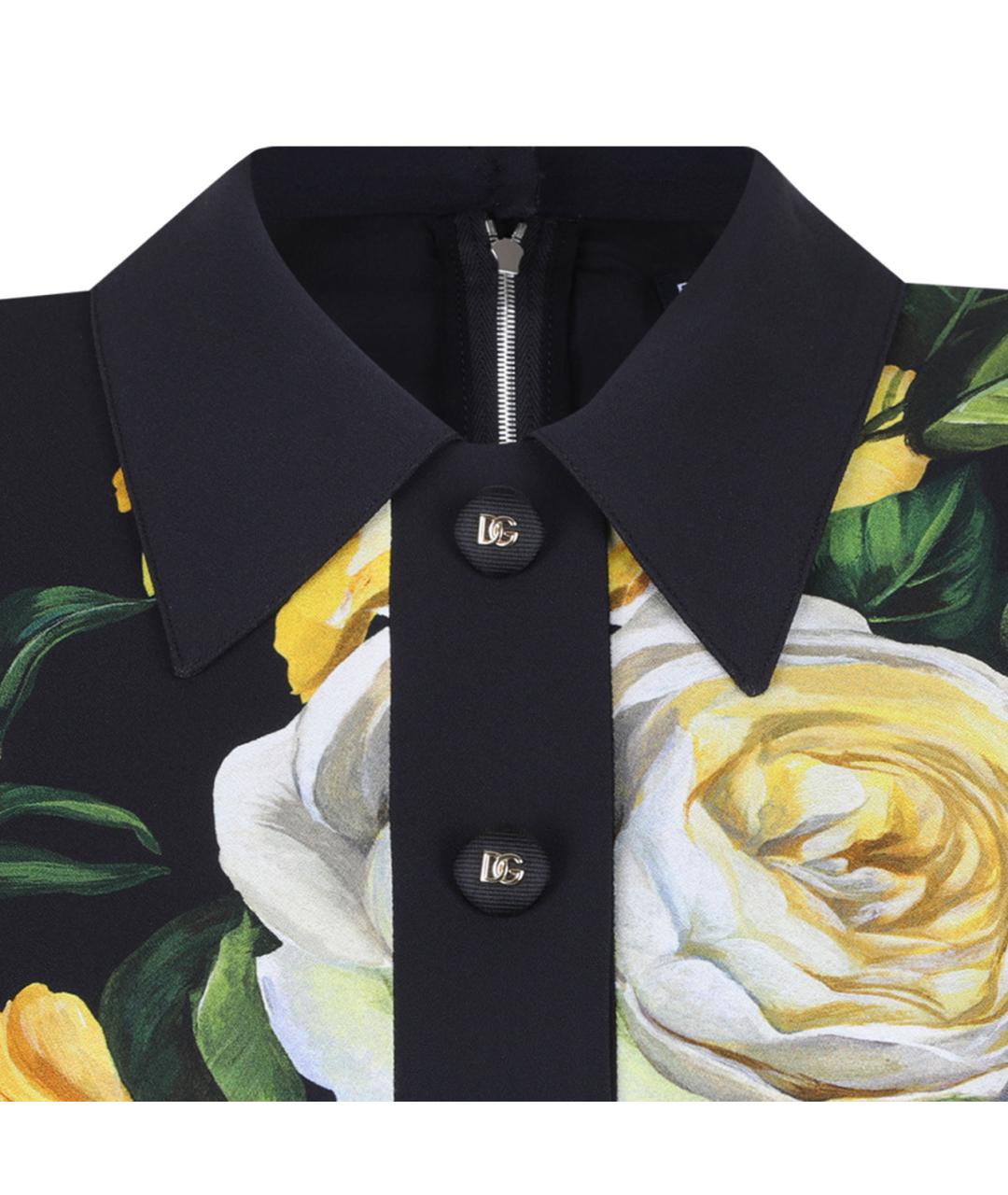 DOLCE&GABBANA Мульти вискозное повседневное платье, фото 3