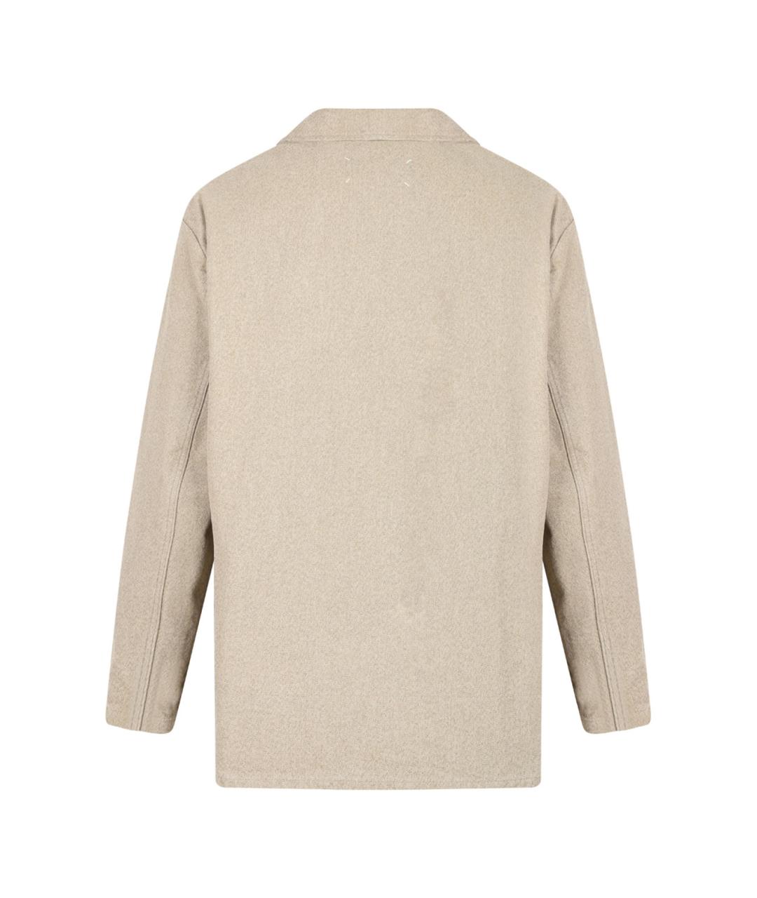 MAISON MARGIELA Бежевая хлопковая куртка, фото 2