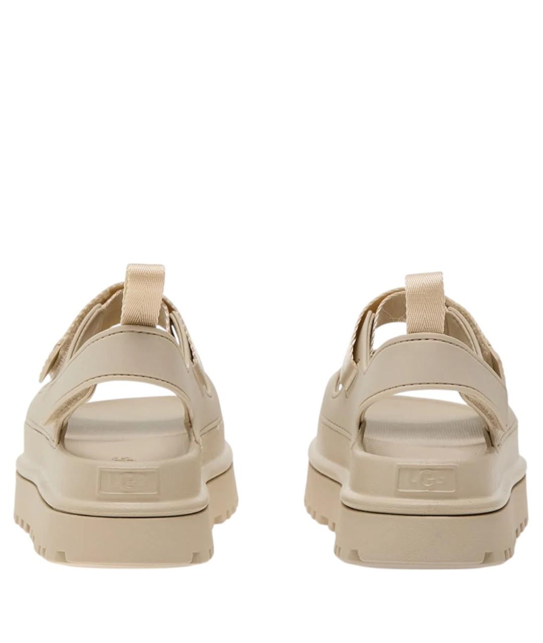 UGG AUSTRALIA Бежевые синтетические сандалии, фото 3