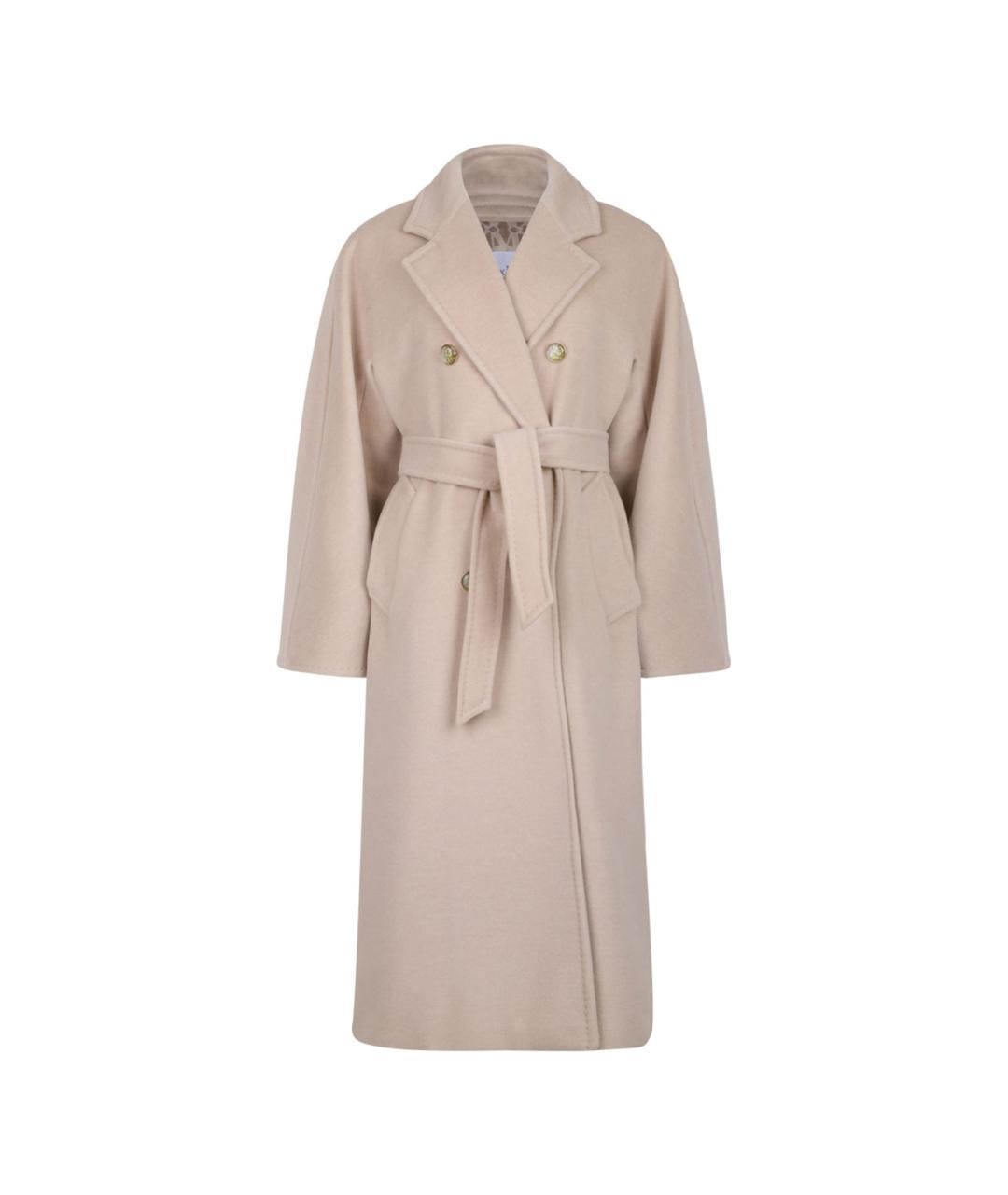 MAX MARA Бежевое шерстяное пальто, фото 1