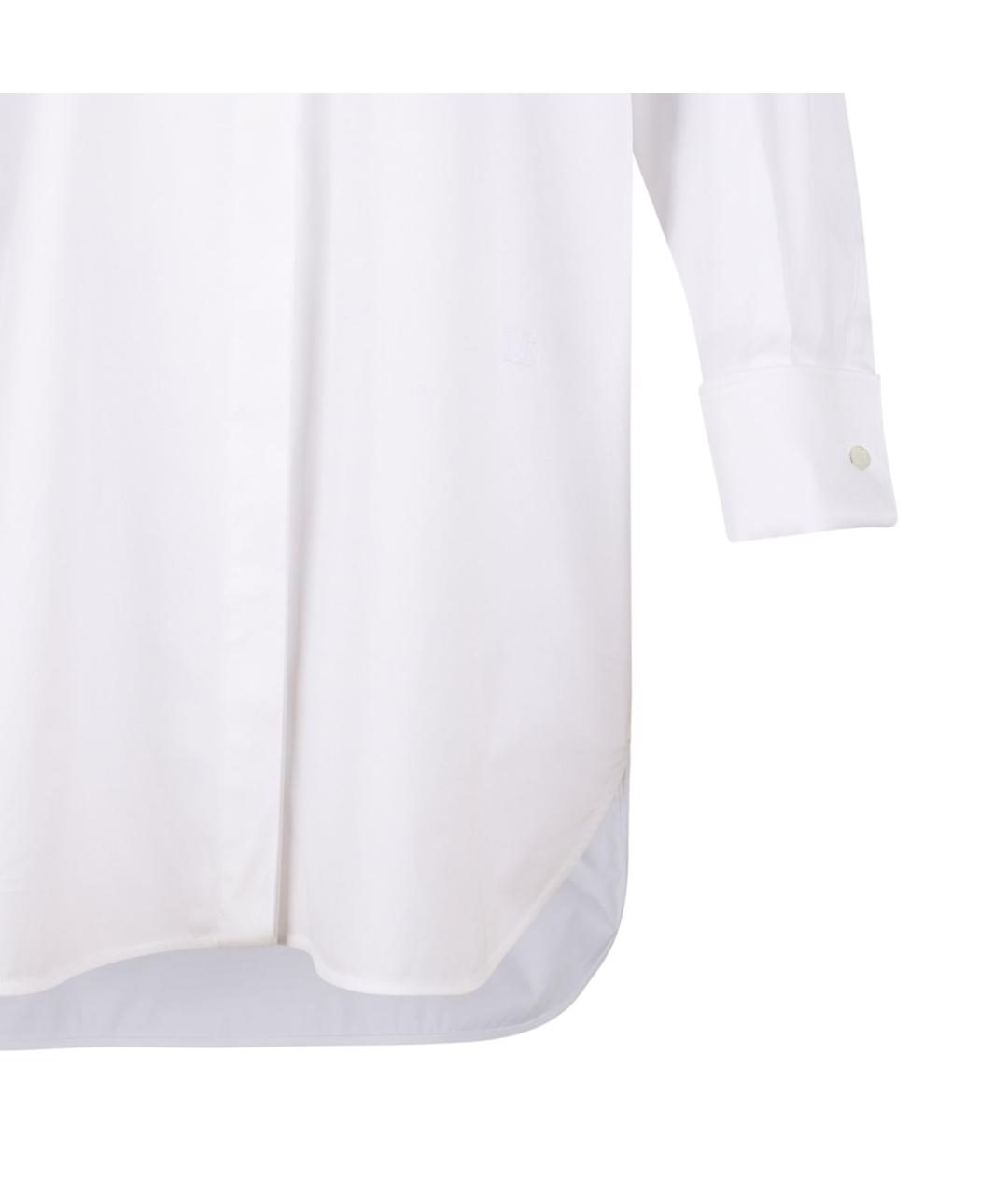 MAX MARA Белое хлопковое повседневное платье, фото 4