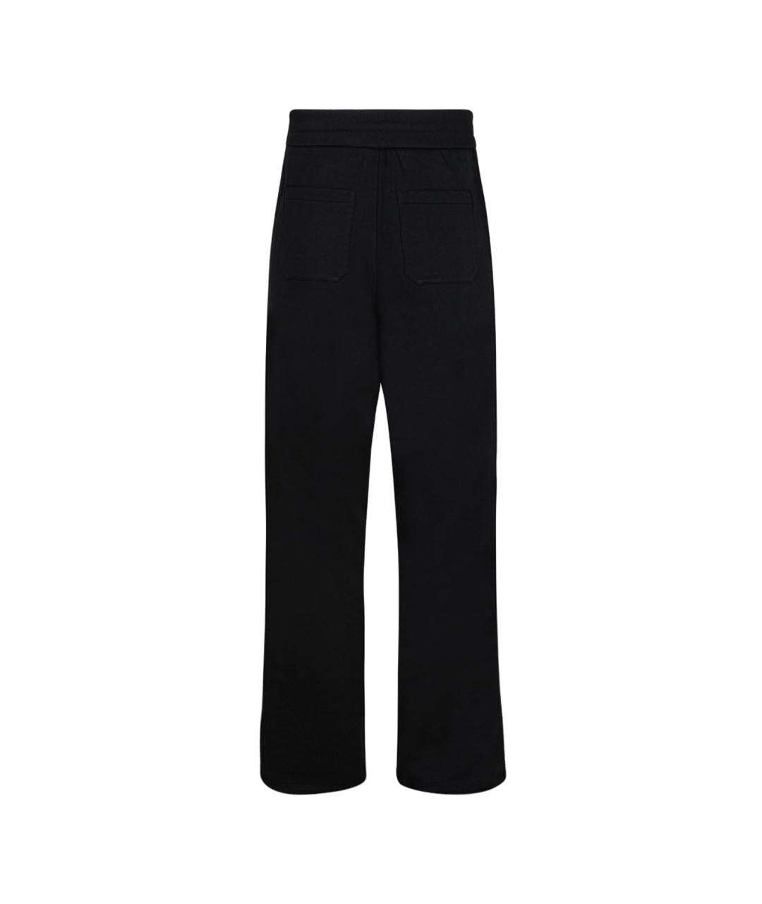 BALMAIN Черные хлопковые повседневные брюки, фото 2