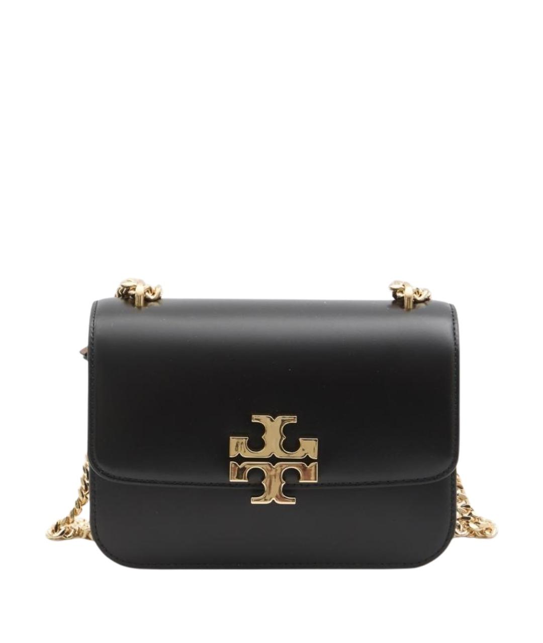 TORY BURCH Черная кожаная сумка через плечо, фото 1
