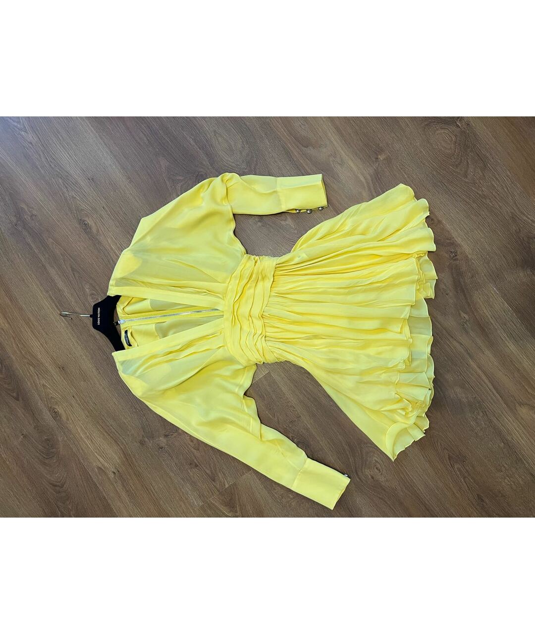 BALMAIN Желтое повседневное платье, фото 8