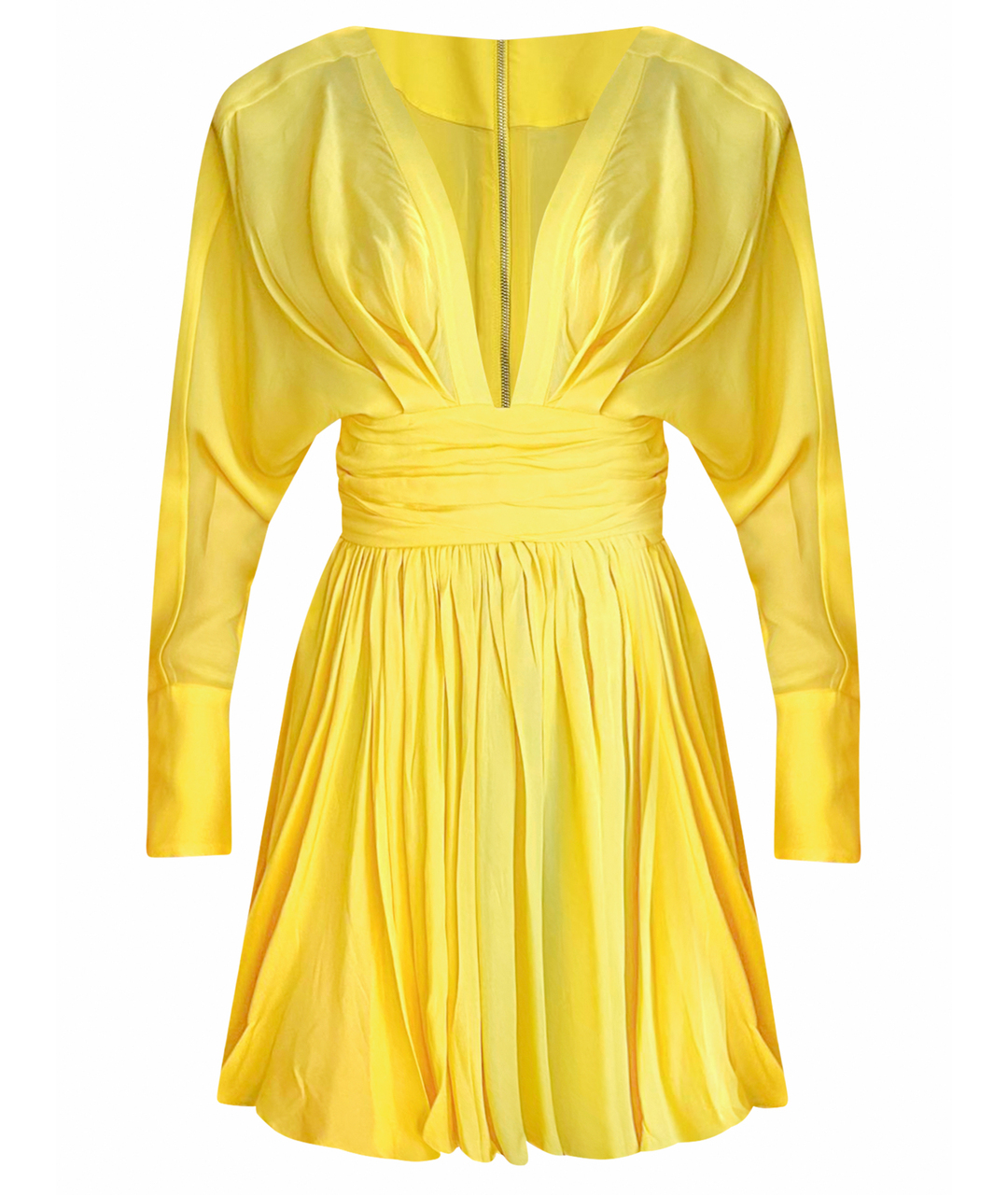 BALMAIN Желтое повседневное платье, фото 1