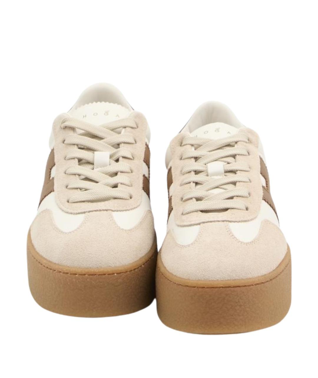 HOGAN Белые кожаные кроссовки, фото 5