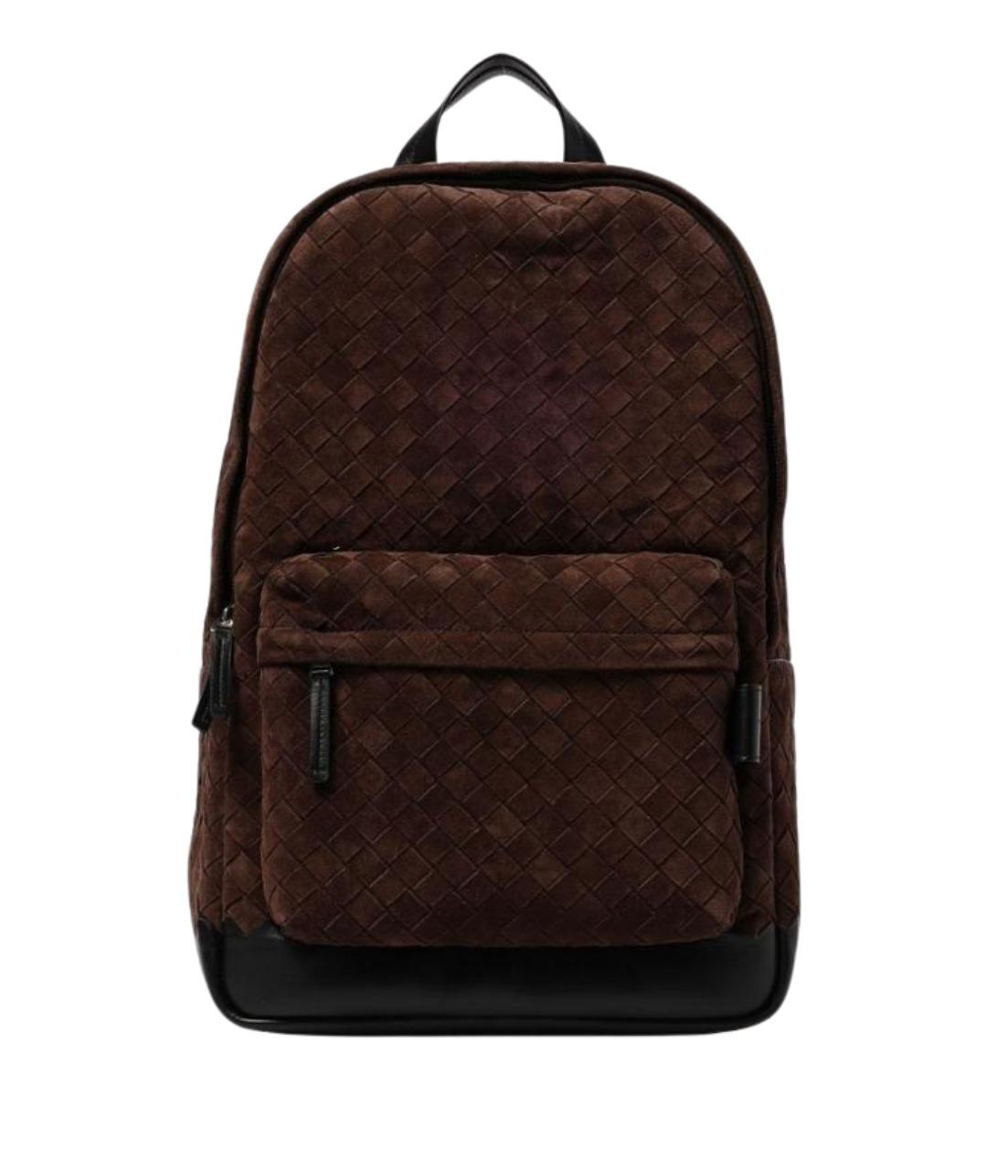 BOTTEGA VENETA Коричневый замшевый рюкзак, фото 1