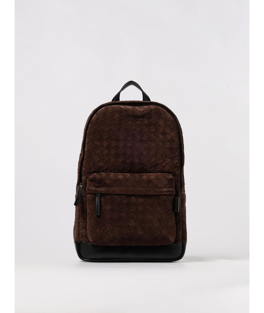 BOTTEGA VENETA Коричневый замшевый рюкзак, фото 6