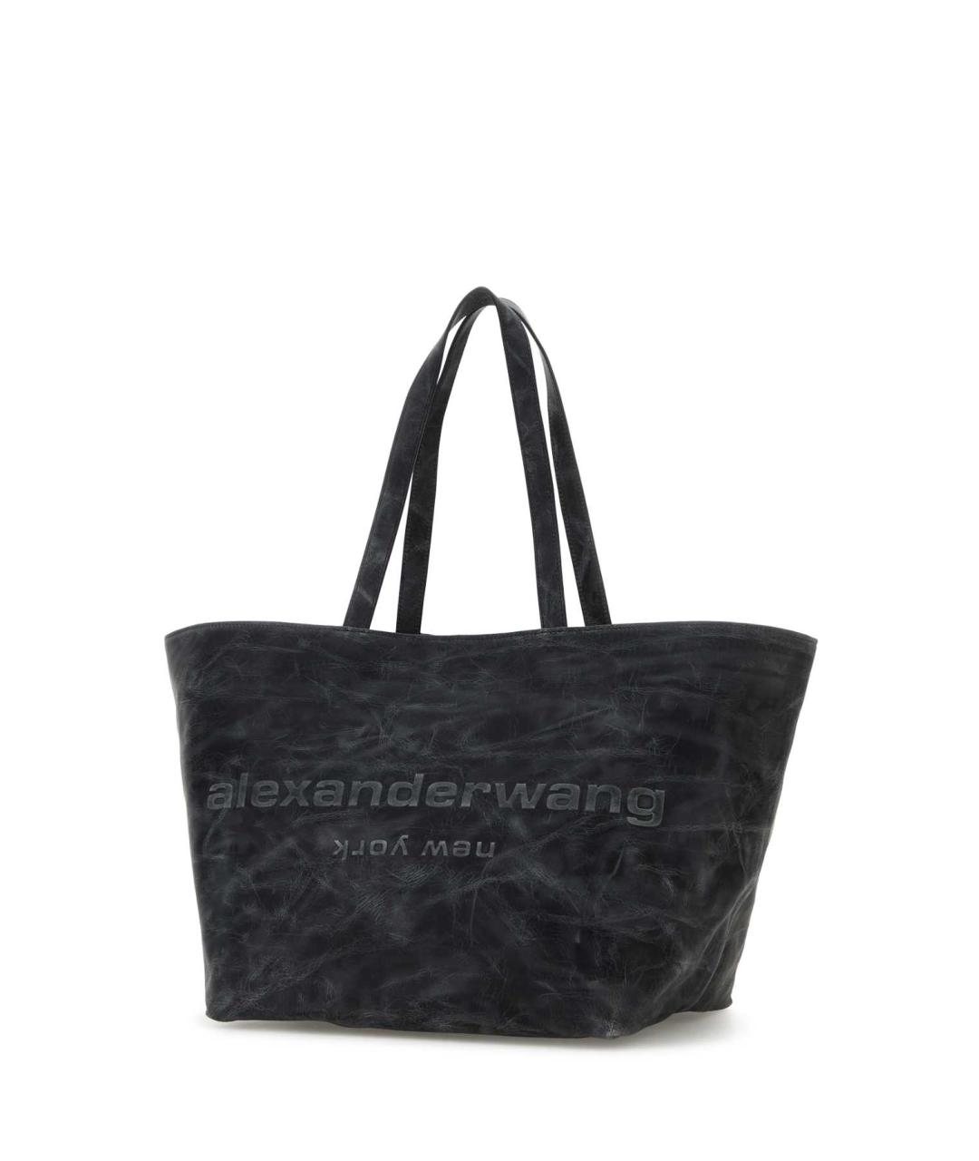 ALEXANDER WANG Серая хлопковая сумка с короткими ручками, фото 2