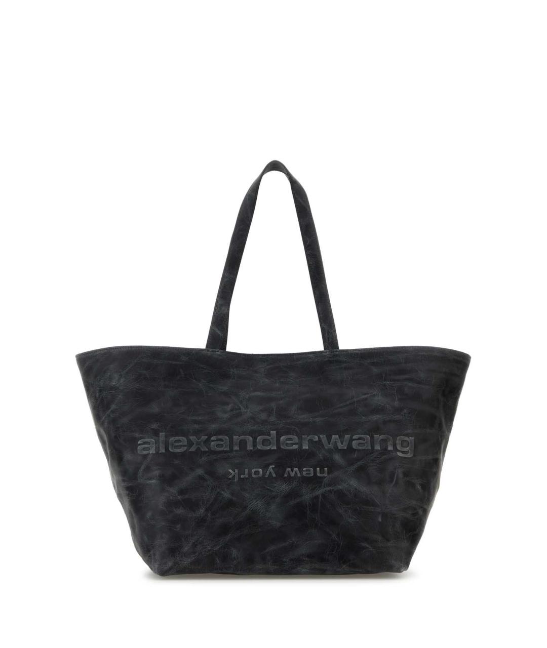 ALEXANDER WANG Серая хлопковая сумка с короткими ручками, фото 1