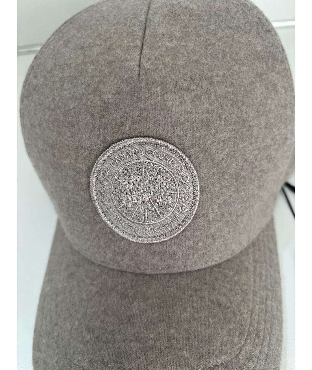 CANADA GOOSE Бежевая шерстяная кепка/бейсболка, фото 4