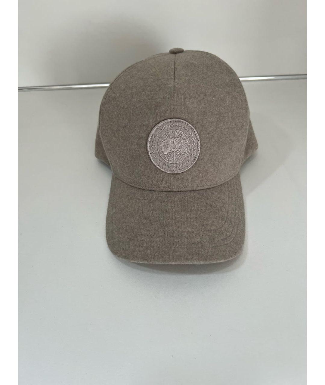 CANADA GOOSE Бежевая шерстяная кепка/бейсболка, фото 9