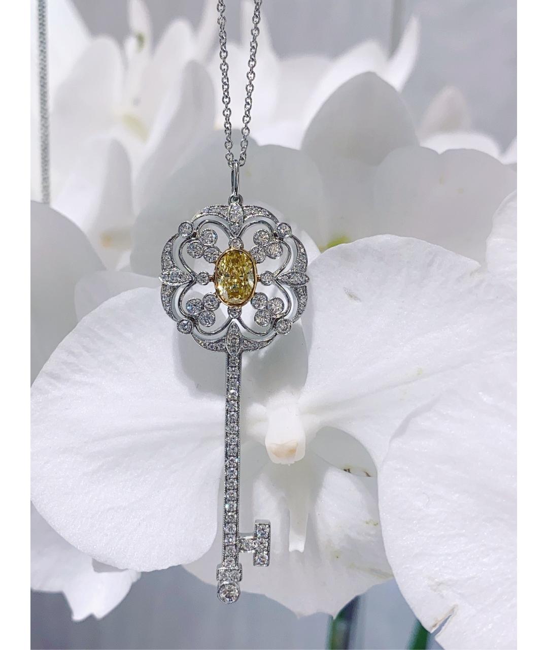 TIFFANY&CO Серебряная подвеска из белого золота, фото 5
