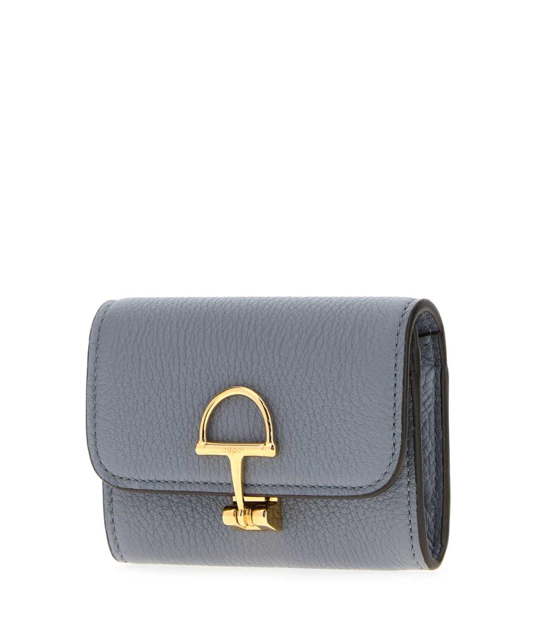 GUCCI Голубой кожаный кошелек, фото 2