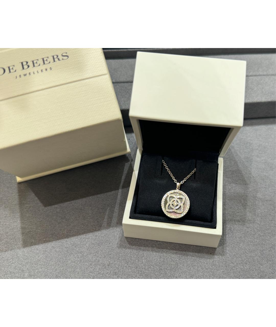 DE BEERS Серебряное колье из белого золота, фото 4