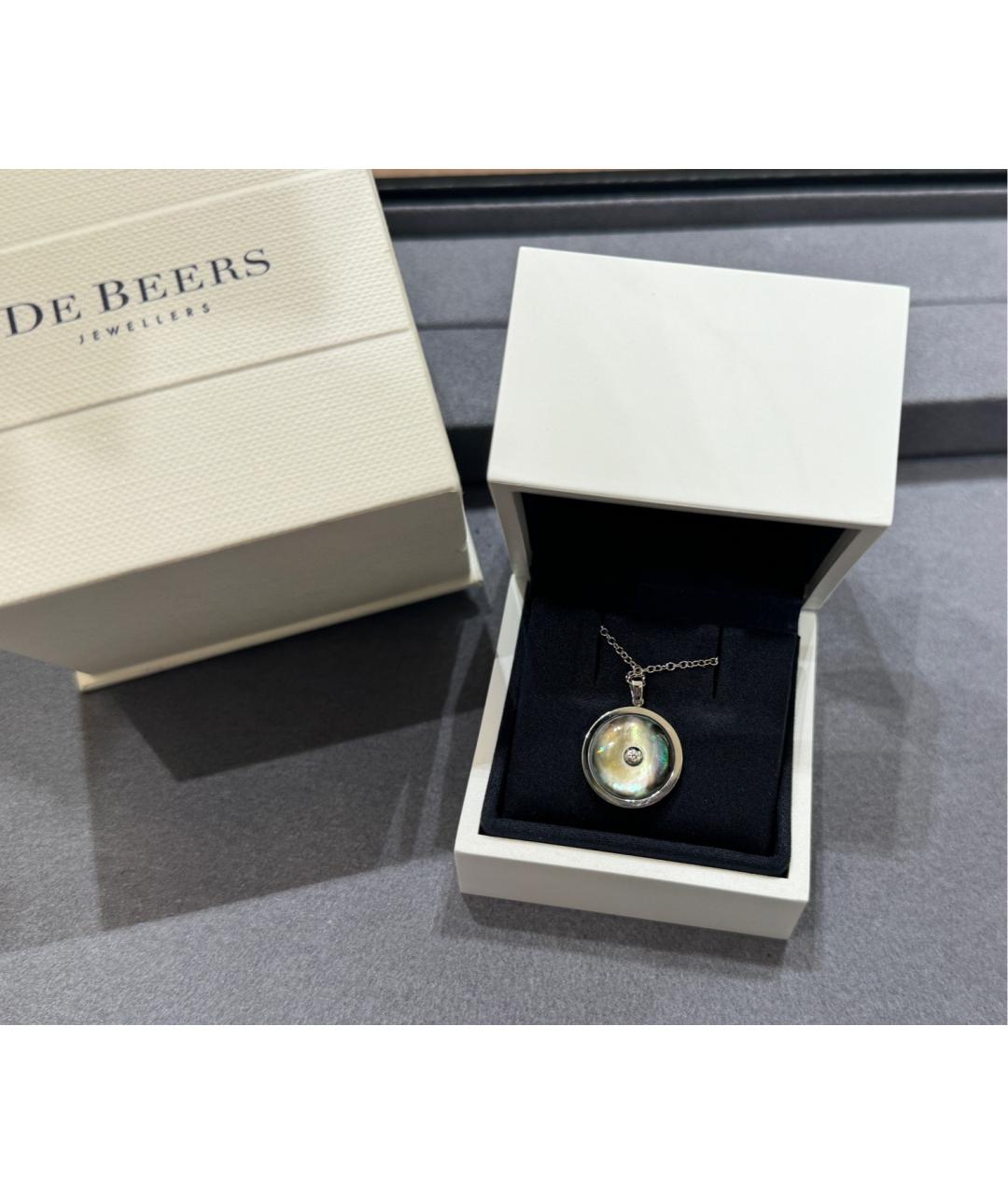 DE BEERS Серебряное колье из белого золота, фото 2