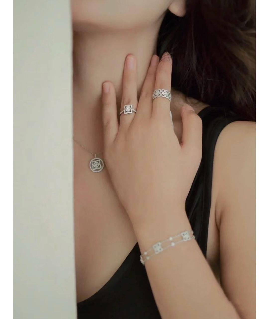 DE BEERS Серебряное колье из белого золота, фото 3