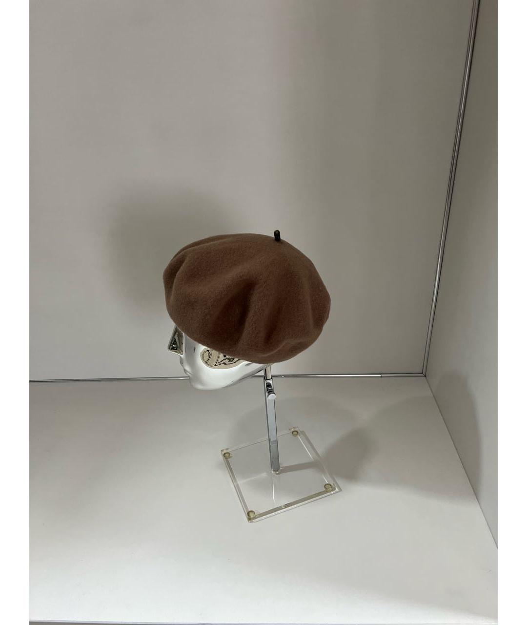 BRUNELLO CUCINELLI Коричневая шерстяная шапка, фото 6
