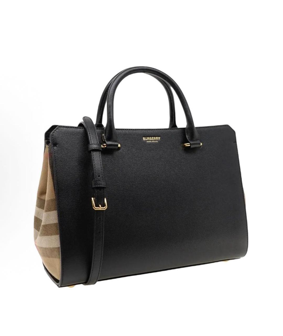 BURBERRY Черная сумка с короткими ручками, фото 2