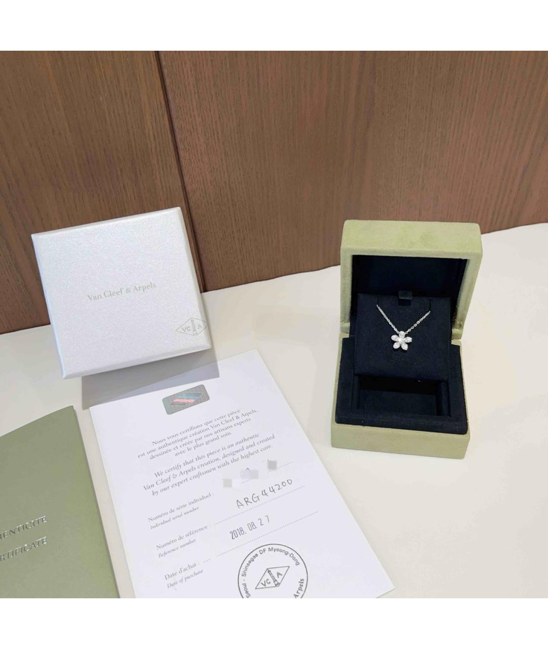 VAN CLEEF & ARPELS Серебряное колье из белого золота, фото 2