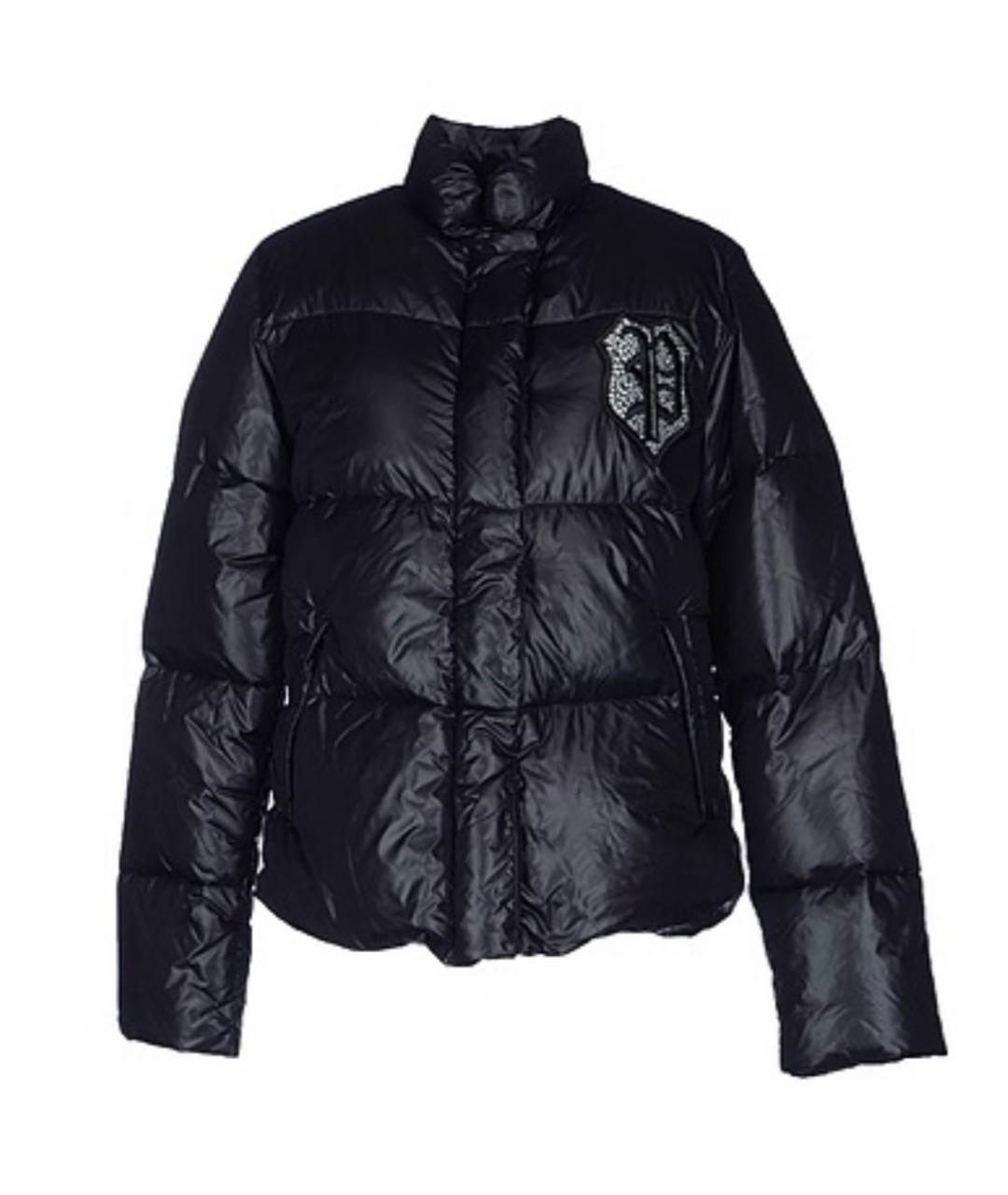 PHILIPP PLEIN Черный полиамидовый пуховик, фото 1