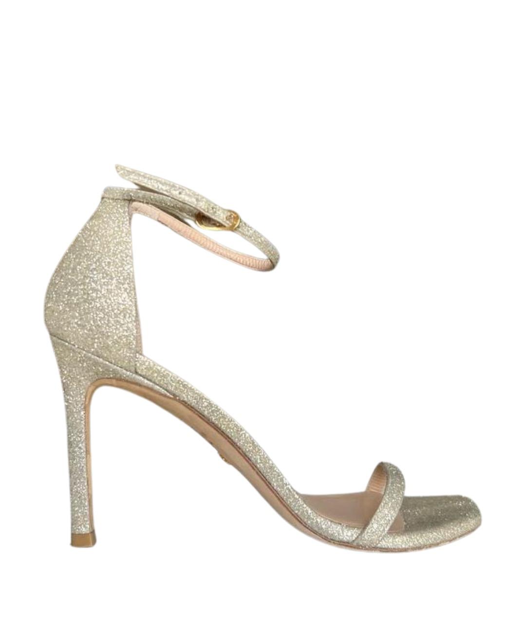 STUART WEITZMAN Серебряные босоножки, фото 1