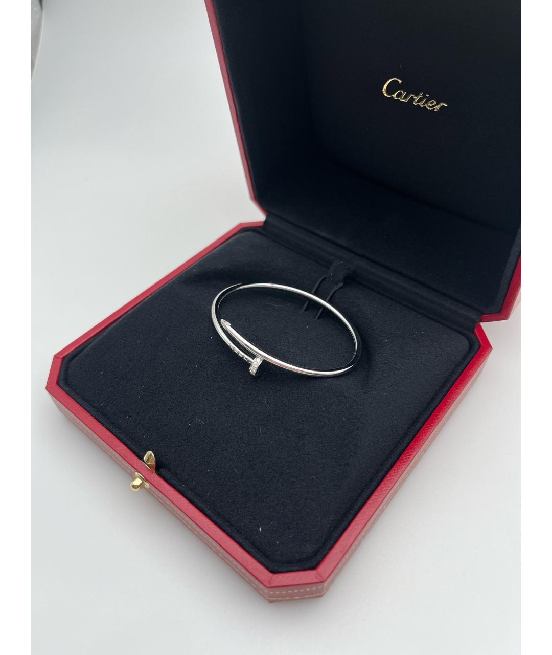 CARTIER Серебрянный браслет из белого золота, фото 3