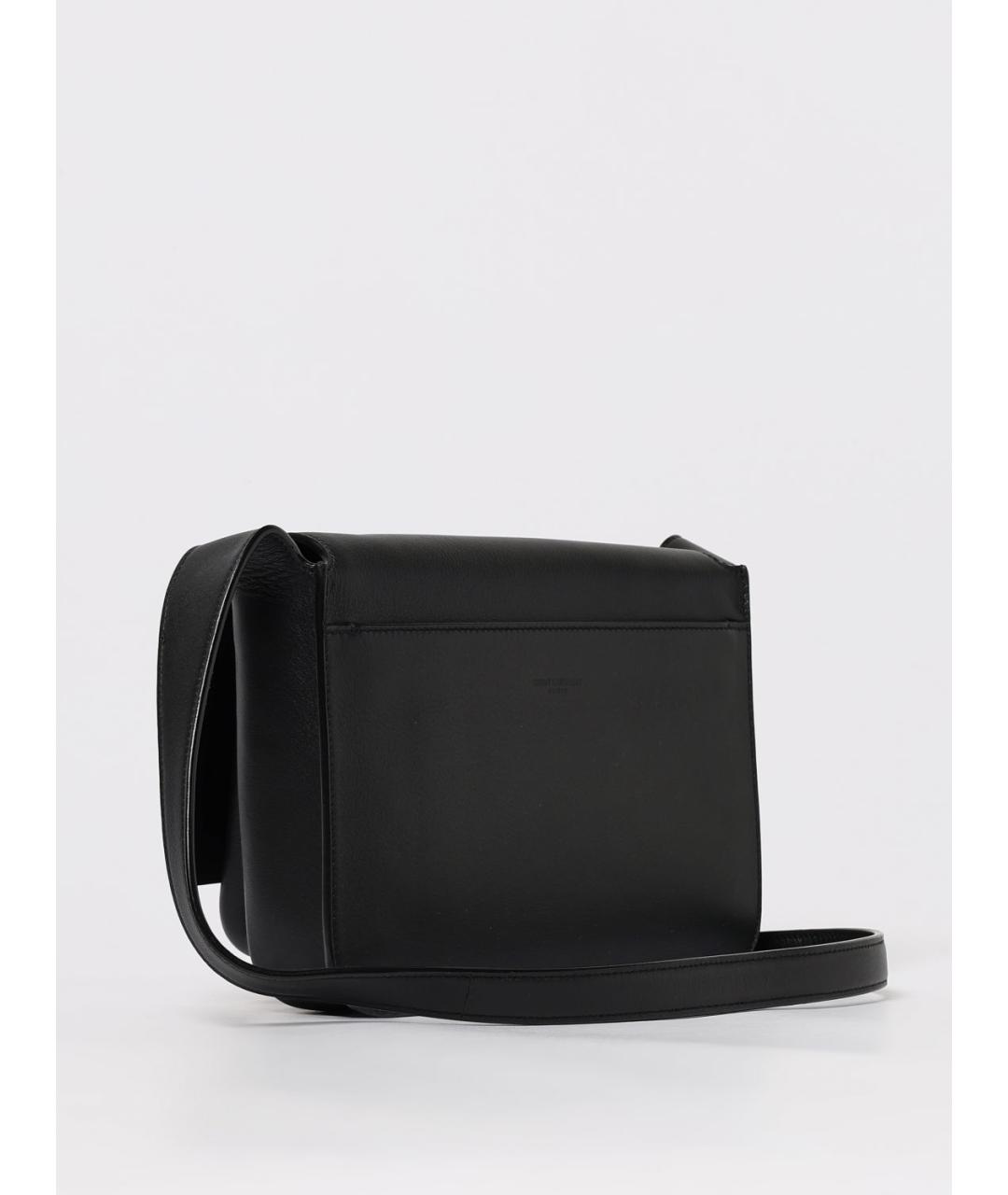 SAINT LAURENT Черная кожаная сумка на плечо, фото 3