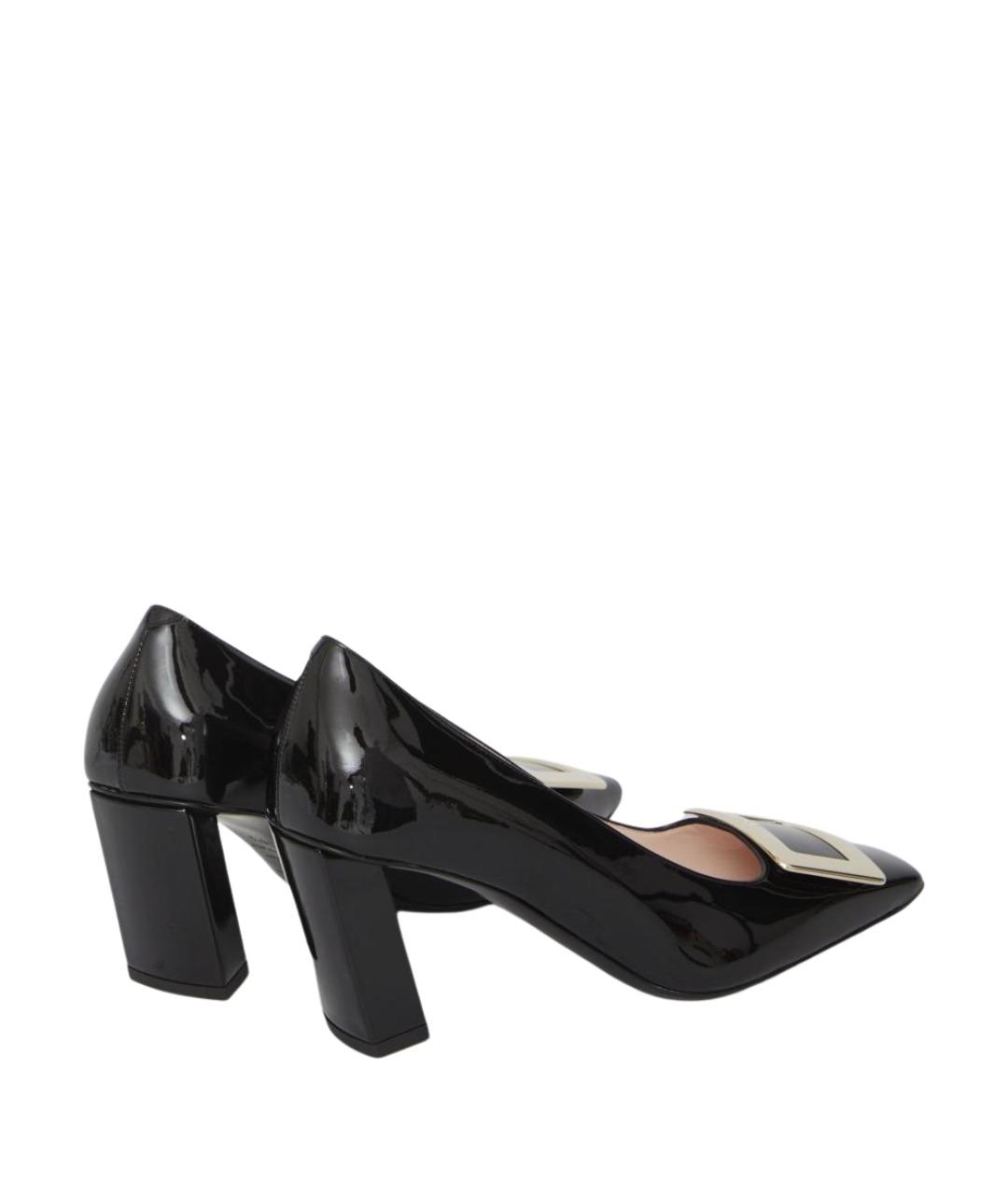 ROGER VIVIER Черные кожаные туфли, фото 3