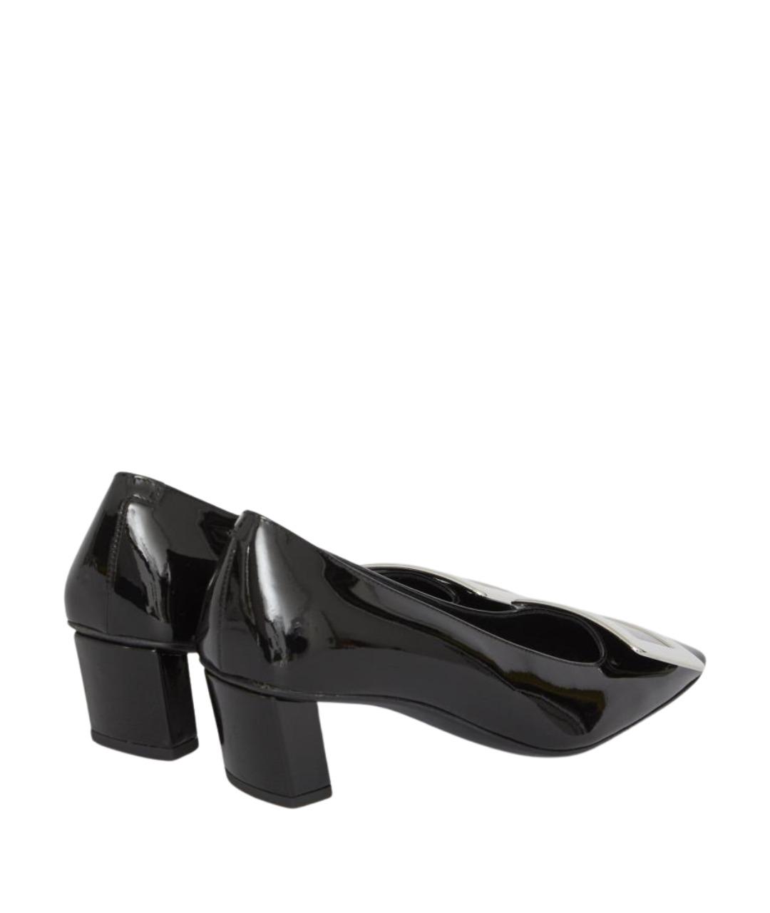 ROGER VIVIER Черные кожаные туфли, фото 3