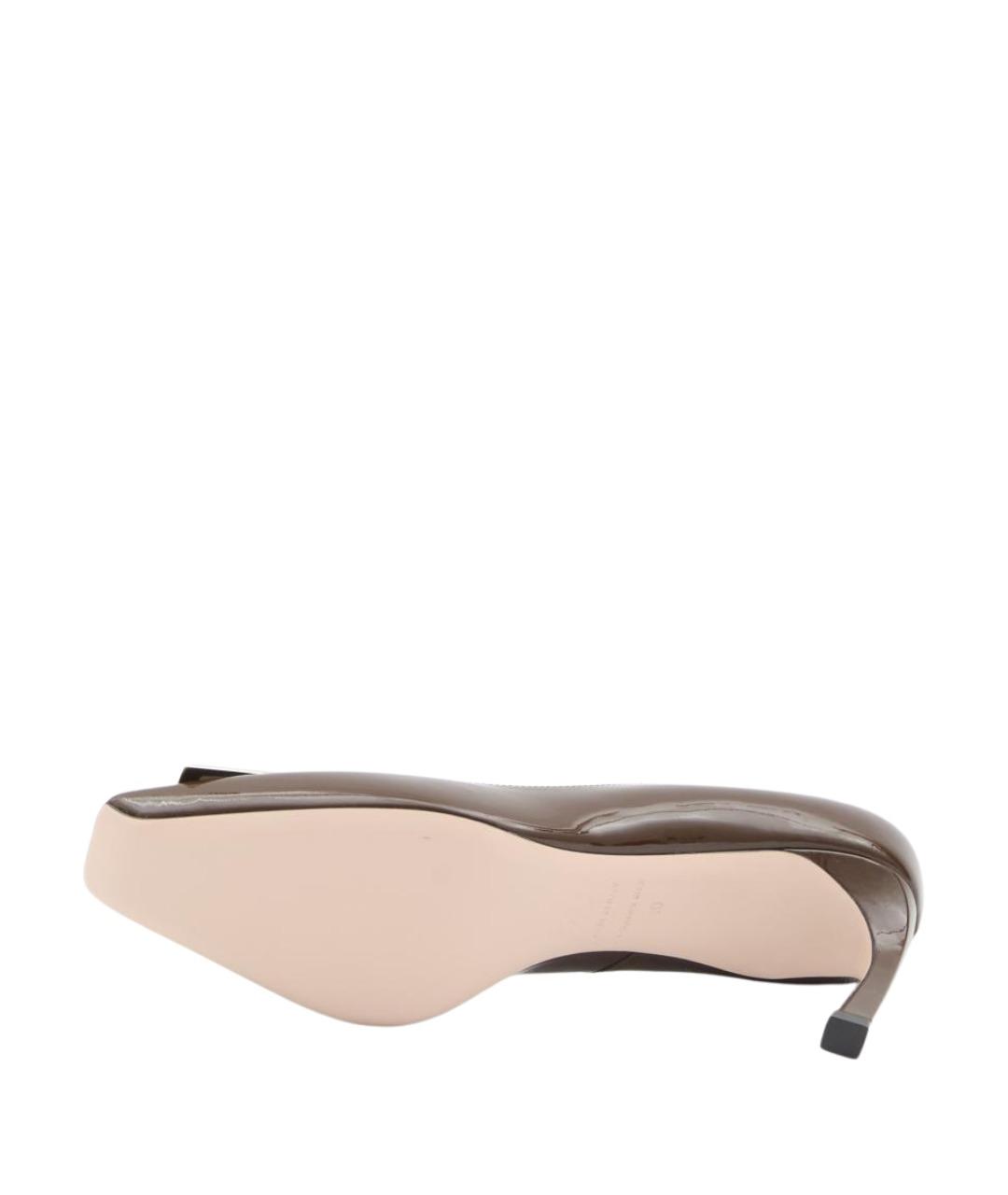 ROGER VIVIER Коричневые кожаные туфли, фото 4