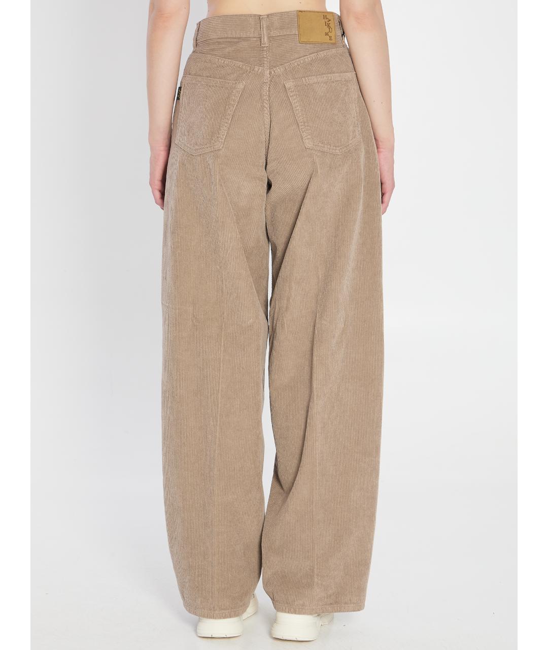 HAIKURE Бежевые хлопковые прямые джинсы, фото 5