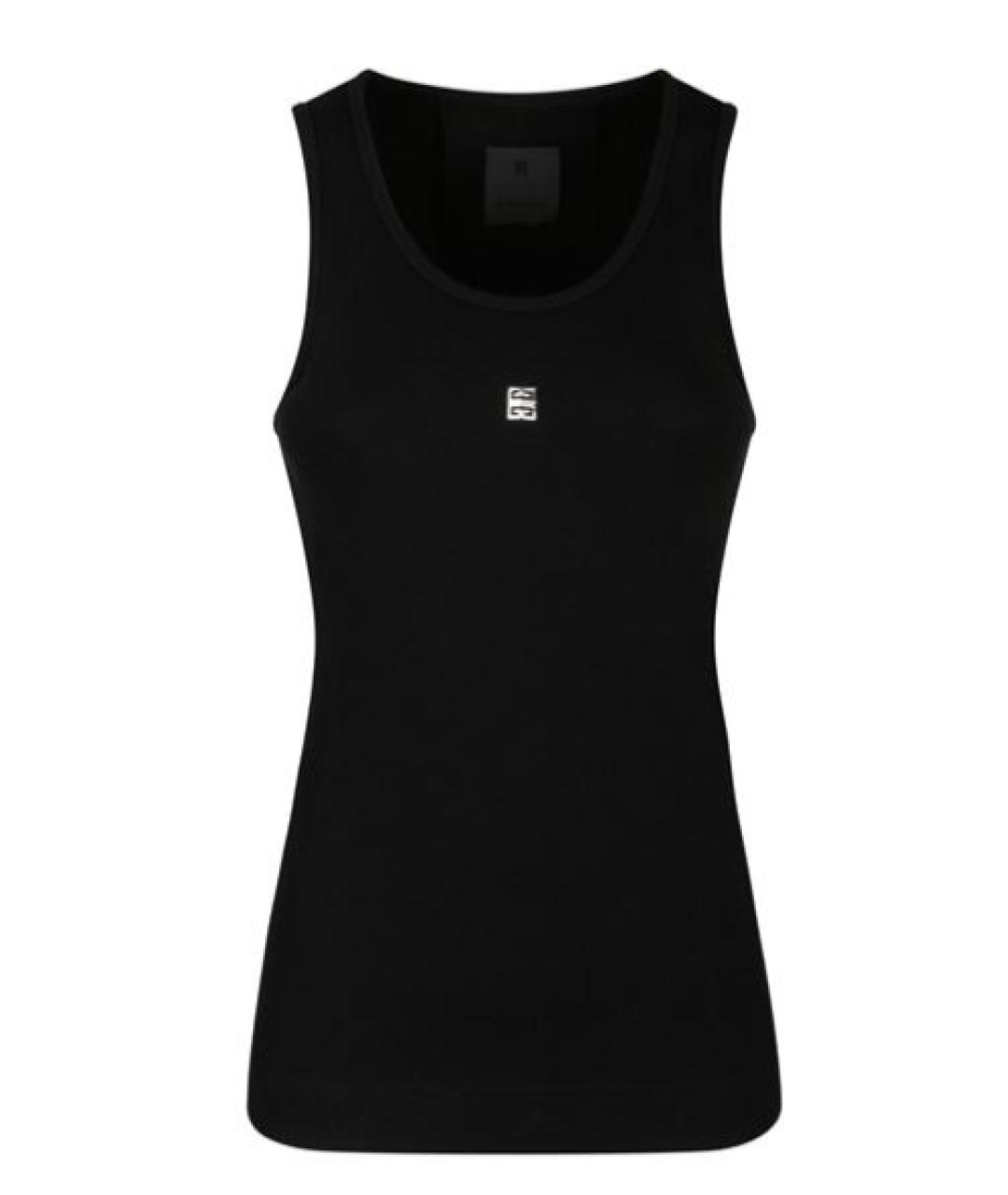 GIVENCHY Черная хлопковая майка, фото 1