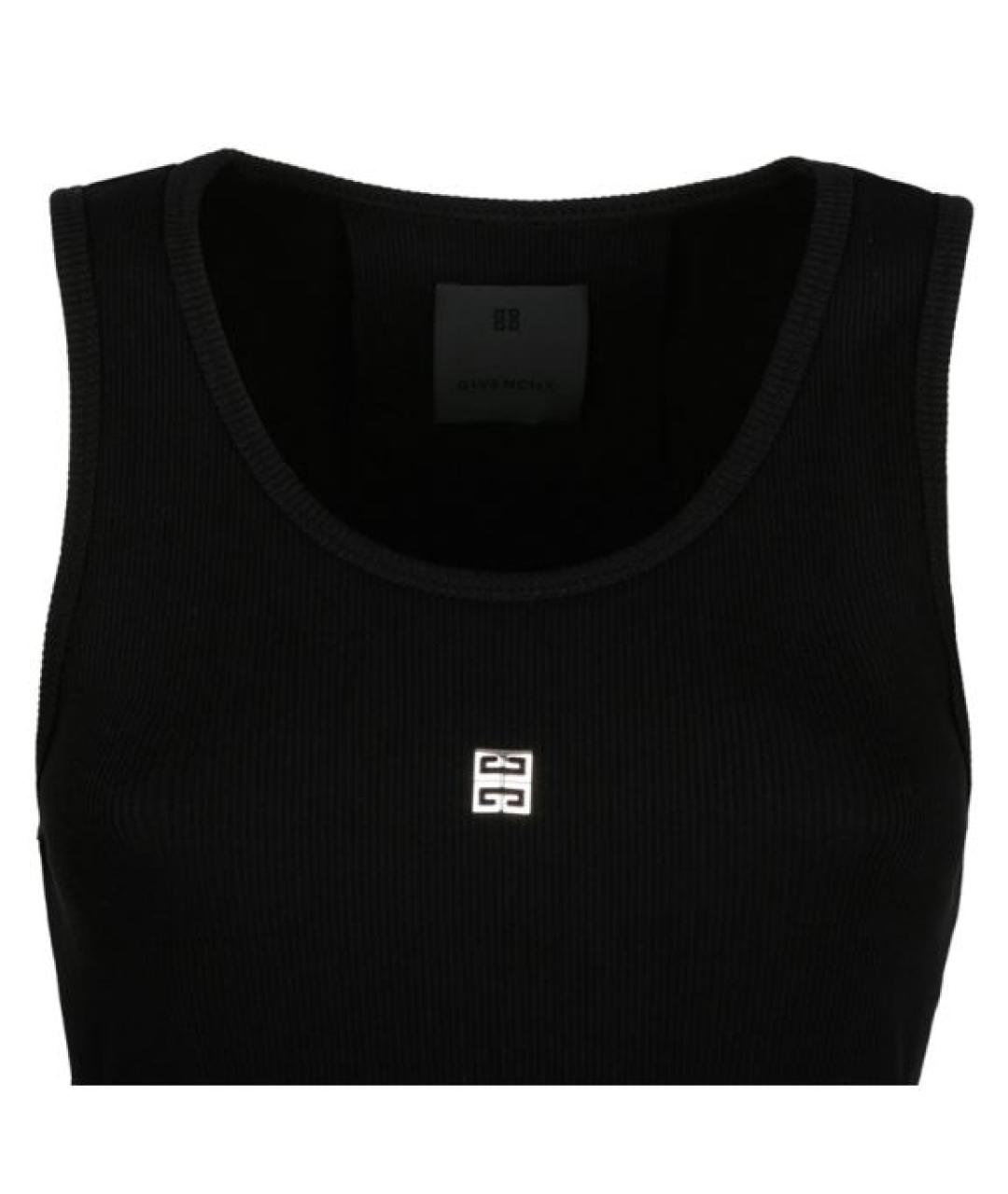 GIVENCHY Черная хлопковая майка, фото 3