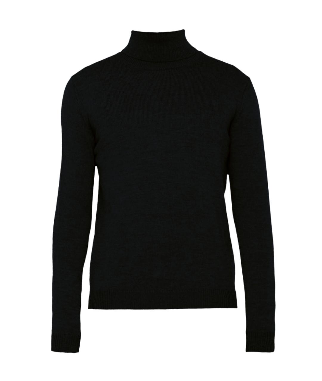 ROBERTO COLLINA Черный шерстяной джемпер / свитер, фото 1