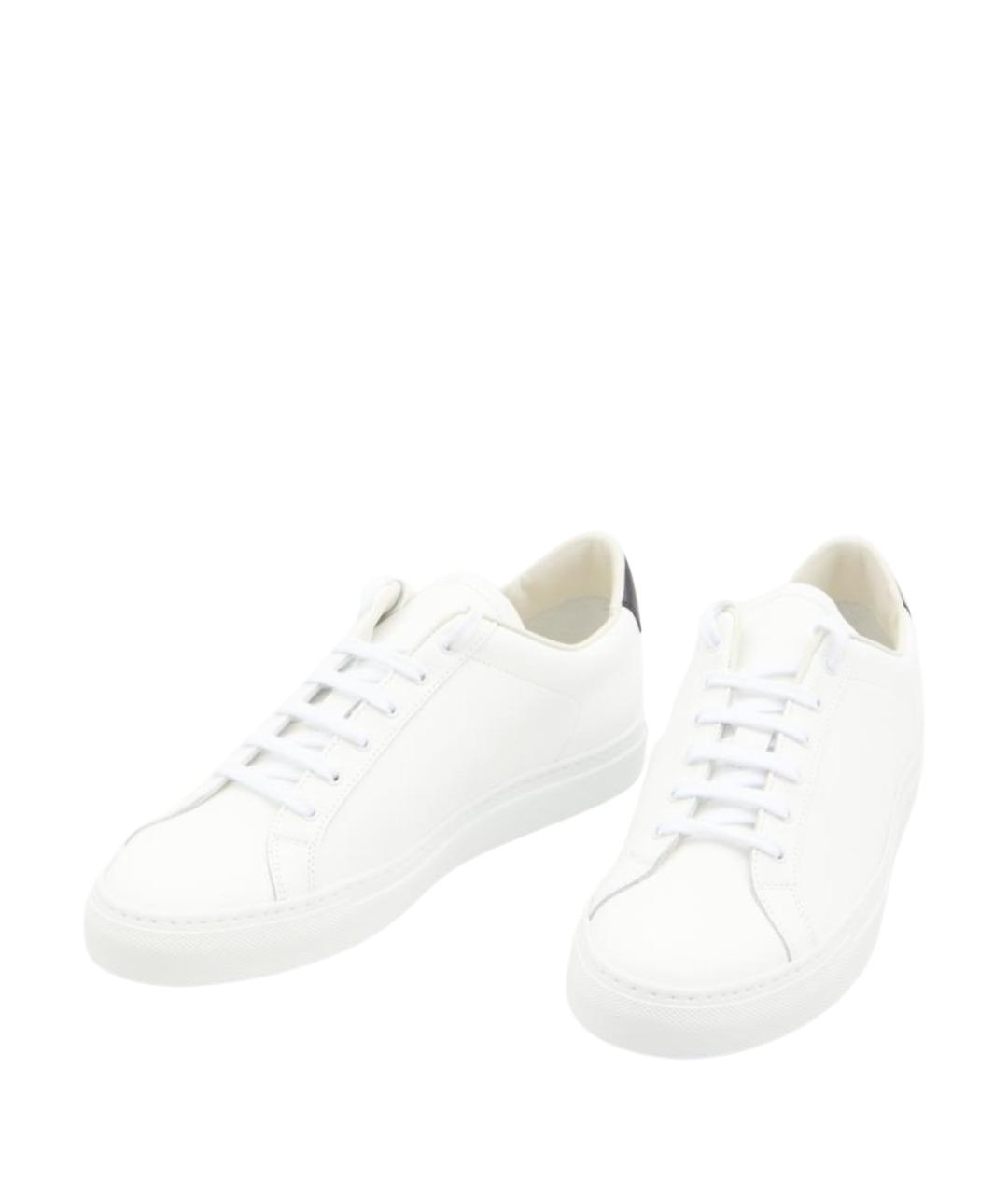 COMMON PROJECTS Белые кожаные низкие кроссовки / кеды, фото 5